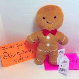 1 BNWT Jellycat Original Jolly Gingerbread Fred PRICE FIRM. Final markdown.